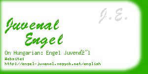 juvenal engel business card